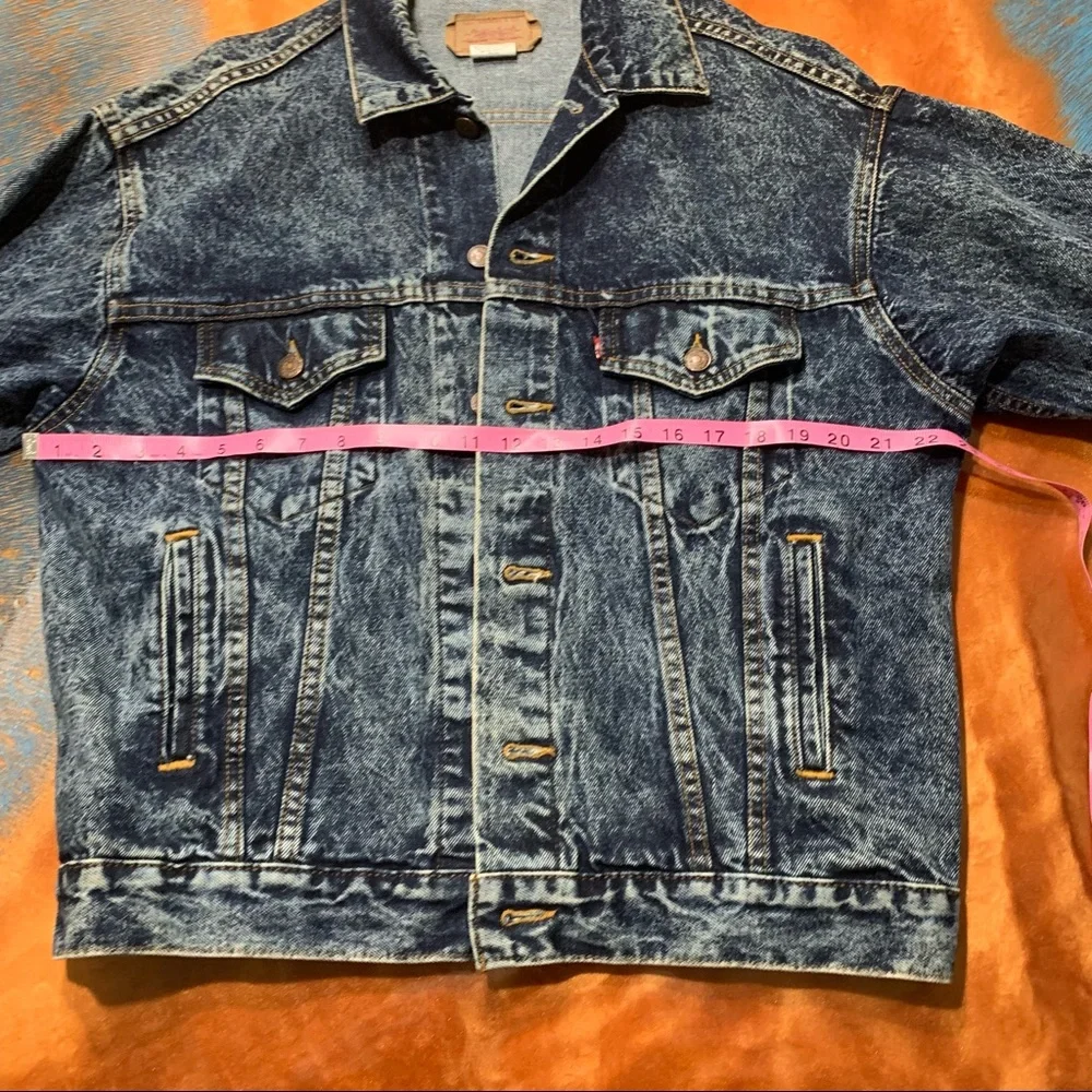 Vintage Levis Denim bleach wash Jean Jacket